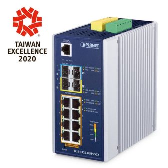 PLANET IP30 DIN-rail Industrial L3 8P Gestionado Gigabit Ethernet…
