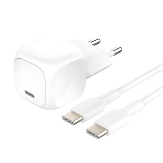 Carregador de parede Belkin WCA009KQ1MWH-b6 20W 1x USB-C branco +…