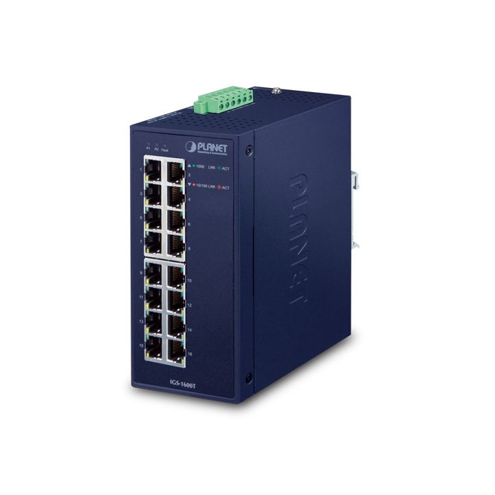 PLANET IGS-1600T switch não gerido L2 Gigabit Ethernet (10/100/1000)…