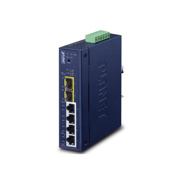 PLANET Industrial L2/L4 4-Port Gestionado L2/L4 Gigabit Ethernet…