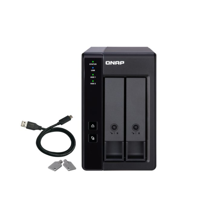 QNAP TR-002 caixa para disco rígido externo Carcaça de disco…