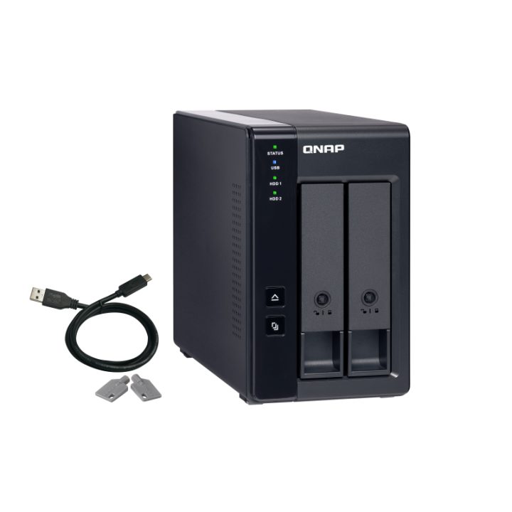QNAP TR-002 caixa para disco rígido externo Carcaça de disco…