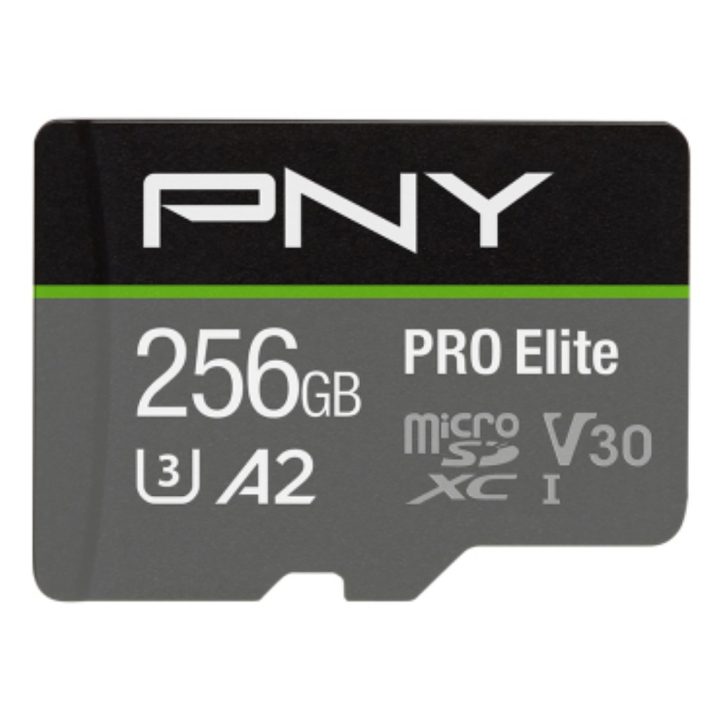 Cartão de memória micro SDXC Pro Elite PNY 256GB Classe 10 UHS-I U3…