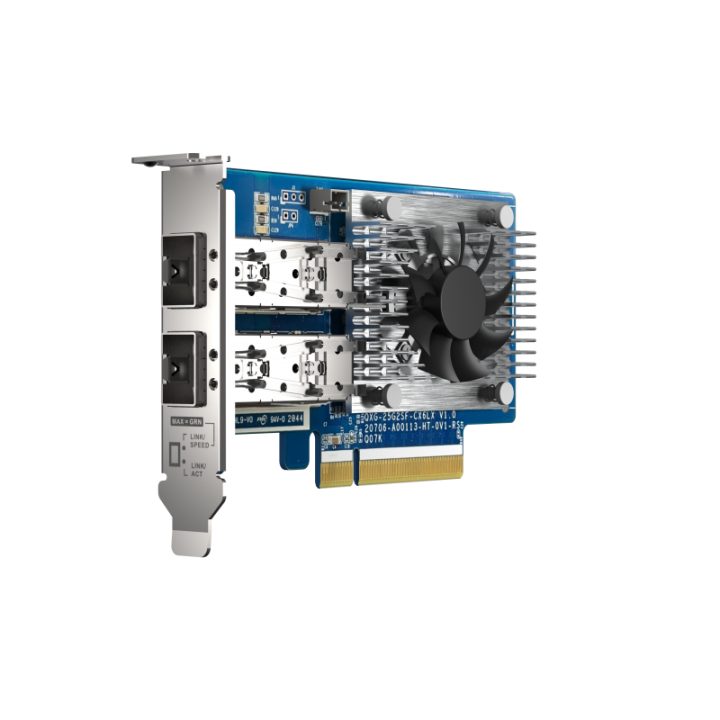 QNAP QXG-25G2SF-CX6 adaptador e placa de rede Interna Fibra 25000…