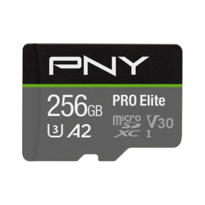 PNY Pro Elite 256GB Class 10 UHS-I U3 Micro SDXC Memory Card…