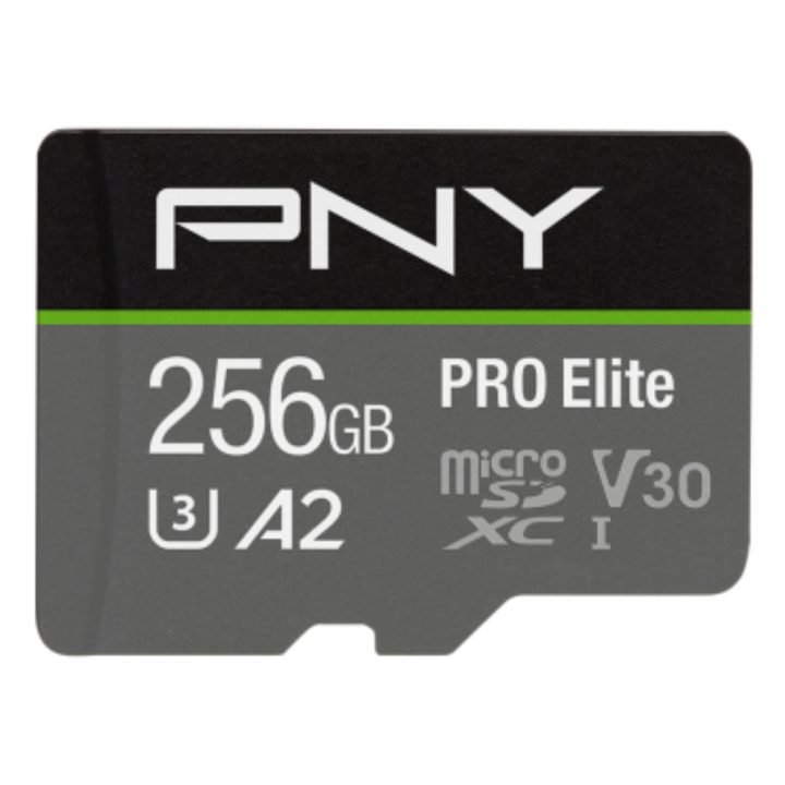 PNY Pro Elite 256GB Class 10 UHS-I U3 Micro SDXC Memory Card…