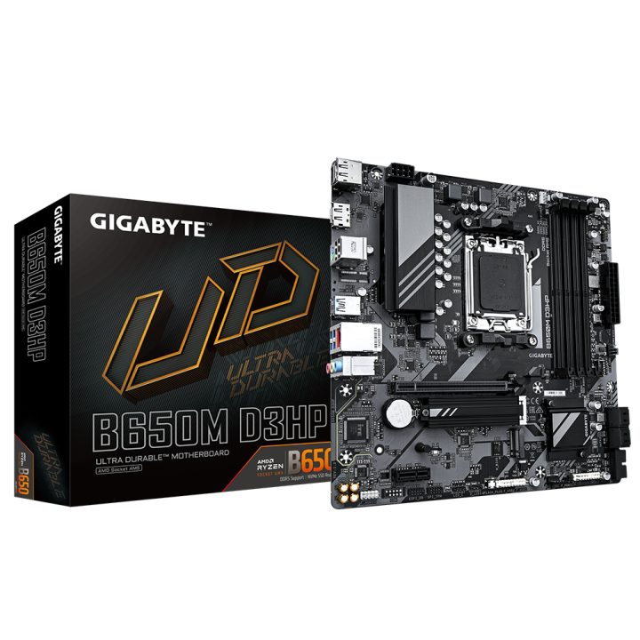 GIGABYTE B650M D3HP Motherboard - AMD Ryzen série 9000, VRM de 5+2+2…