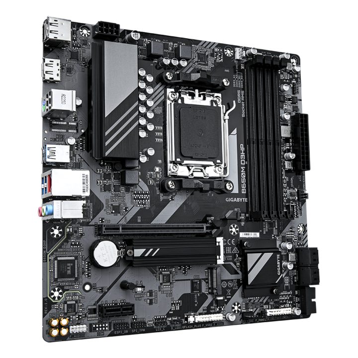 GIGABYTE B650M D3HP Motherboard - AMD Ryzen série 9000, VRM de 5+2+2…