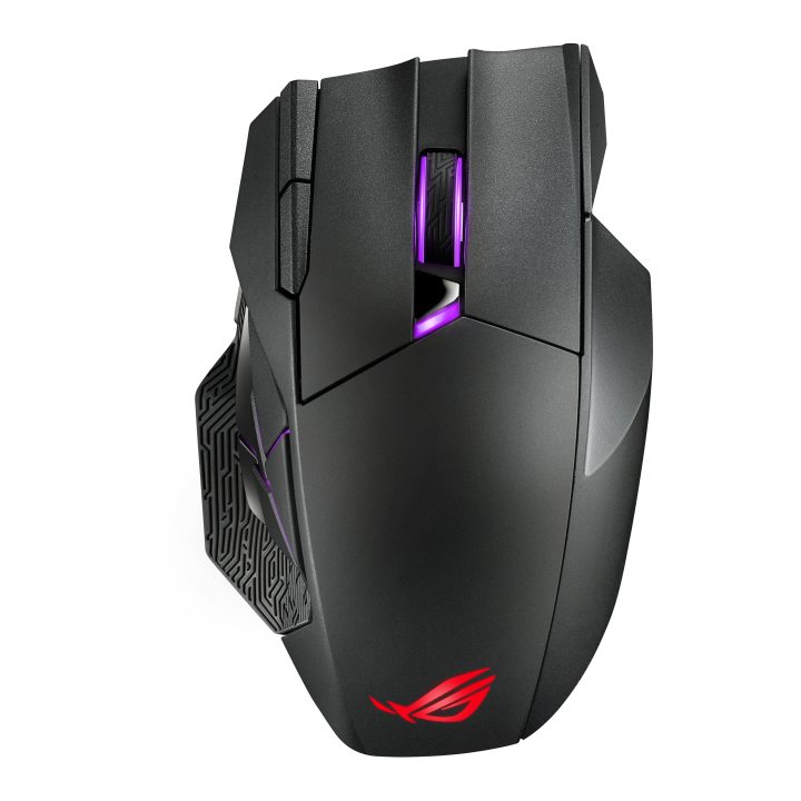 ASUS ROG Spatha X Right-Handed Gaming Mouse RF Wireless + USB Type-C…