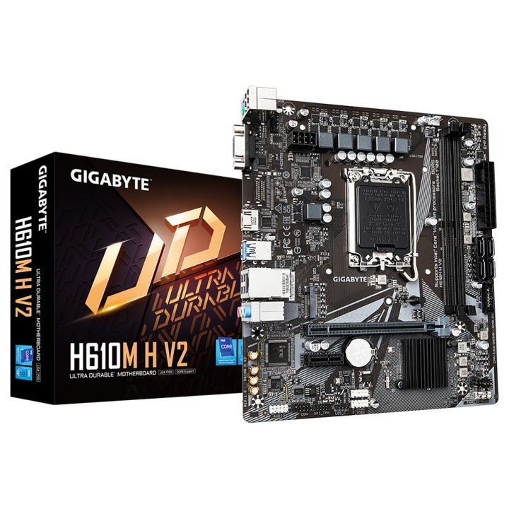GIGABYTE H610M H V2 Motherboard - Compatível com processadores Intel…