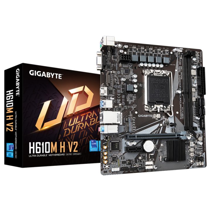 GIGABYTE H610M H V2 Motherboard - Compatible with Intel Core 14th Gen…
