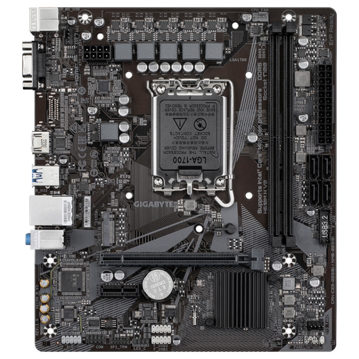GIGABYTE H610M H V2 Motherboard - Compatível com processadores Intel…