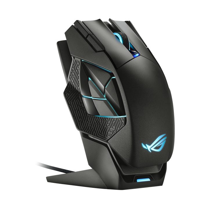 ASUS ROG Spatha X Right-Handed Gaming Mouse RF Wireless + USB Type-C…