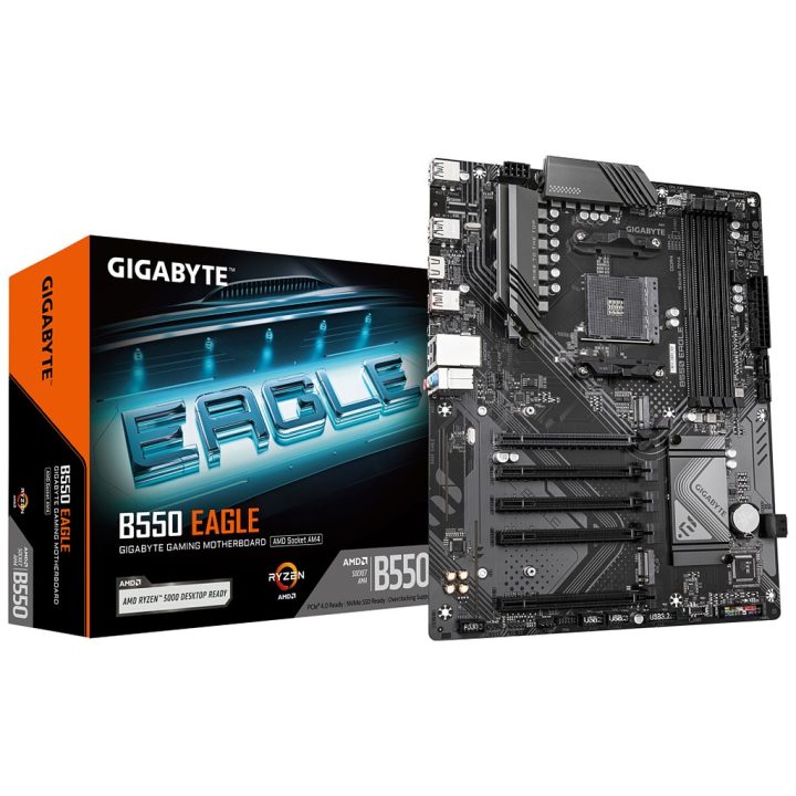 GIGABYTE B550 EAGLE Motherboard - Processadores AMD Ryzen série 5000…