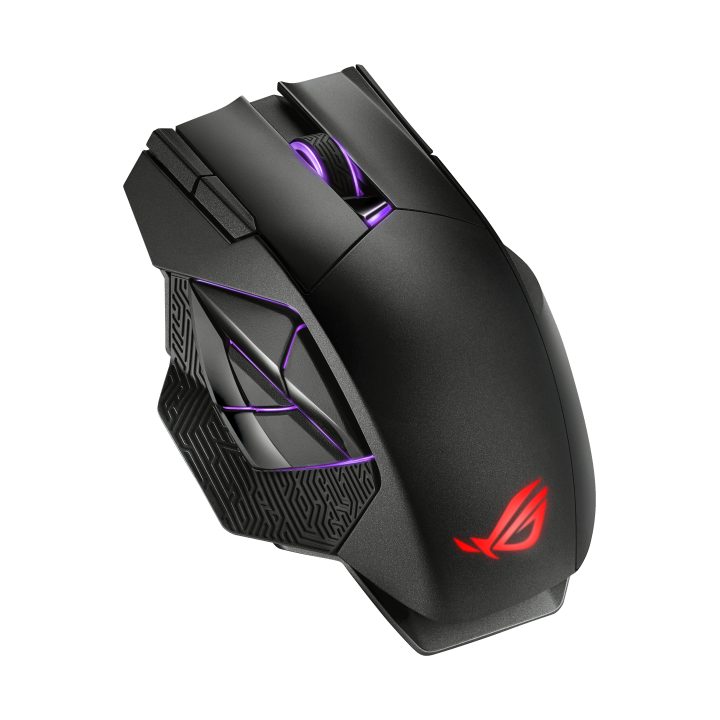 ASUS ROG Spatha X rato de jogo para destros RF sem fios + USB Type-C…