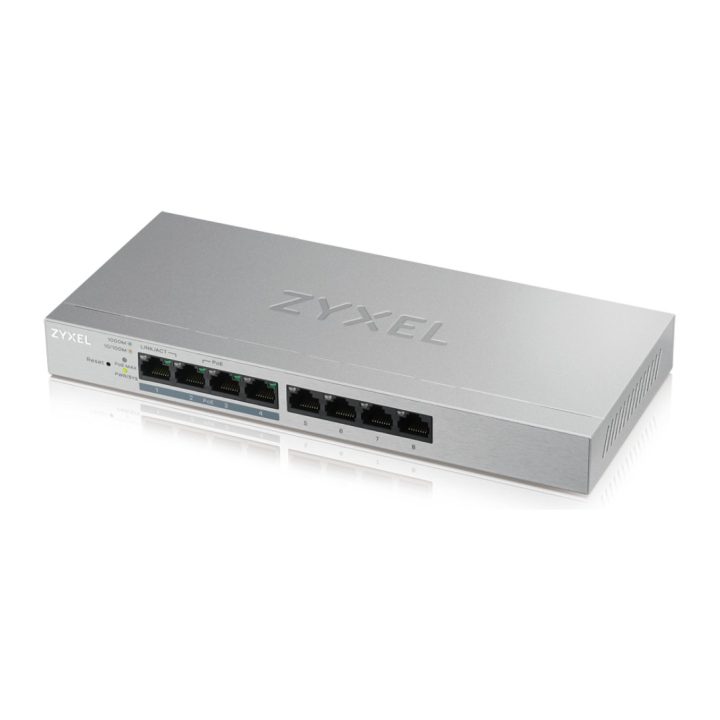 Zyxel GS1200-8HP v2 Gerido Gigabit Ethernet (10/100/1000) Alimentação…