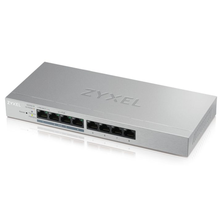 Zyxel GS1200-8HP v2 Gerido Gigabit Ethernet (10/100/1000) Alimentação…