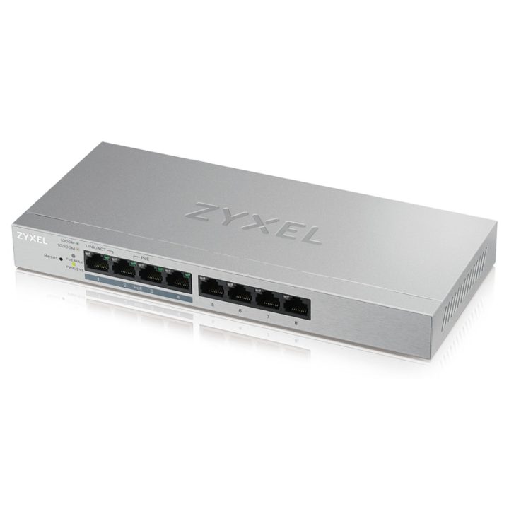 Zyxel GS1200-8HP v2 Managed Gigabit Ethernet (10/100/1000) Power over…