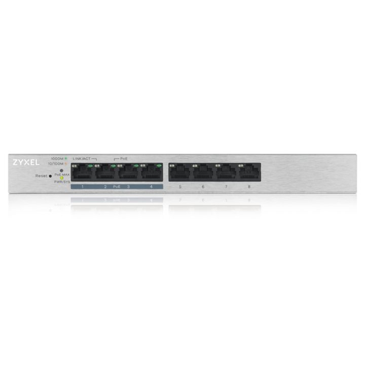 Zyxel GS1200-8HP v2 Gerido Gigabit Ethernet (10/100/1000) Alimentação…