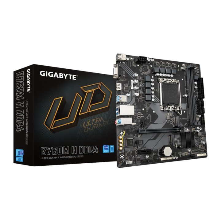 GIGABYTE B760M H DDR4 Placa base - Soporta CPUs Intel Core de 14ª…