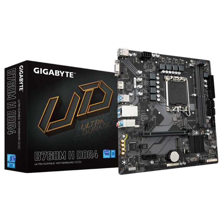 GIGABYTE B760M H DDR4 Motherboard - Suporta CPUs Intel Core de 14.ª…
