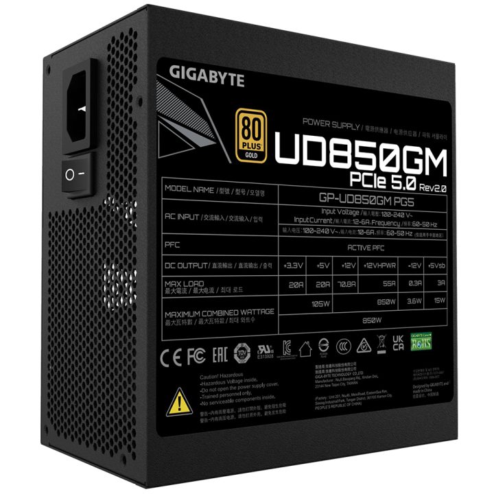 GIGABYTE UD850GM PG5 V2 Power Supply