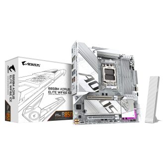 GIGABYTE B850M AORUS ELITE WIFI6E ICE Motherboard - Processadores AMD…