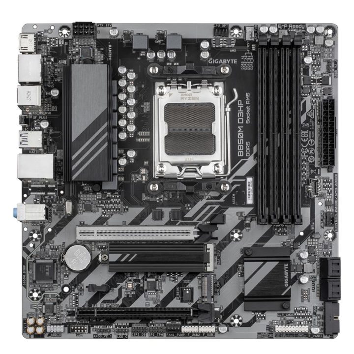 GIGABYTE B850M D3HP Motherboard - AMD Ryzen 9000 Series Processors…