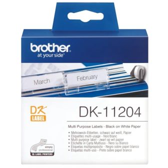 Brother DK-11204 cinta para impresora de etiquetas Negro sobre blanco