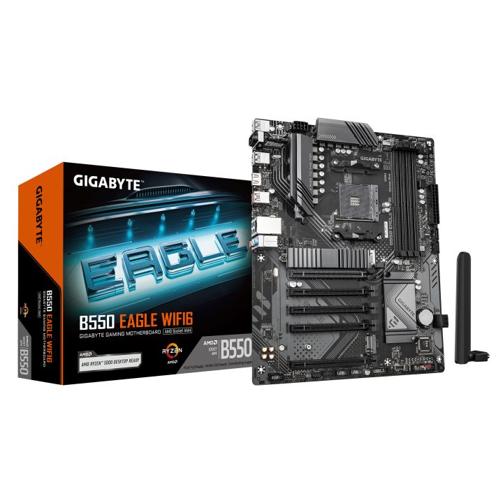 GIGABYTE B550 EAGLE WIFI6 Motherboard - AMD Ryzen 5000 G Series…