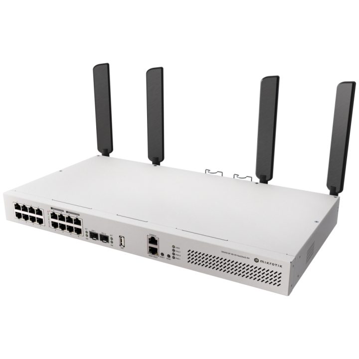 Mikrotik CRS418-8P-8G-2S+5axQ2axQ-RM L2/L3 Gigabit Ethernet…