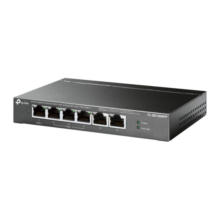 TP-Link TL-SG1006PP Unmanaged Switch Gigabit Ethernet (10/100/1000)…