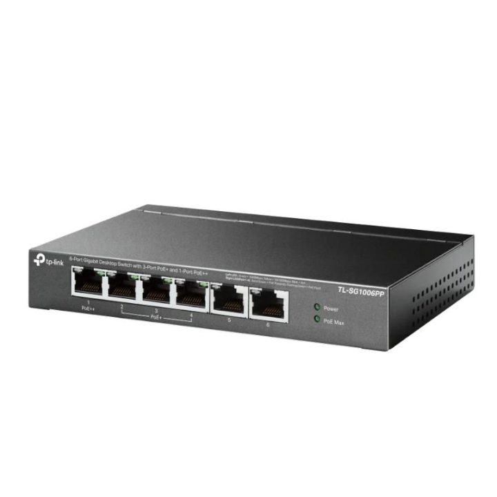 TP-Link TL-SG1006PP Unmanaged Switch Gigabit Ethernet (10/100/1000)…