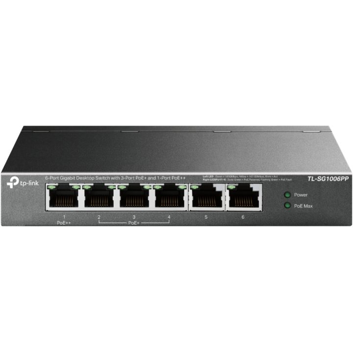 TP-Link TL-SG1006PP switch não gerido Gigabit Ethernet (10/100/1000)…