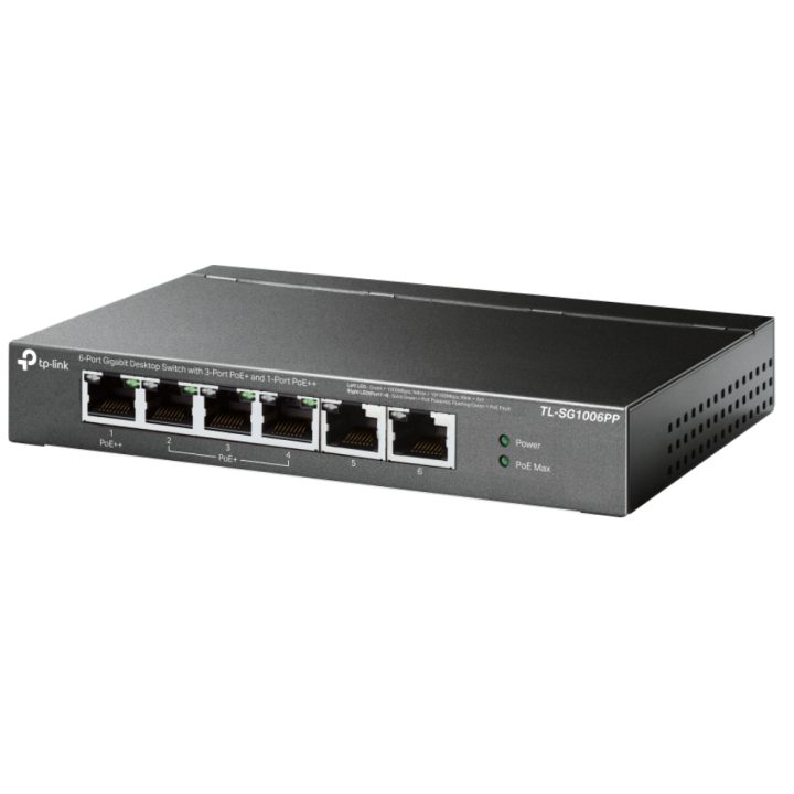 TP-Link TL-SG1006PP switch não gerido Gigabit Ethernet (10/100/1000)…