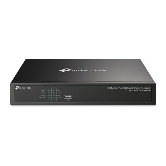 TP-Link VIGI NVR1008H-8MP Network Video Recorder (NVR) Black