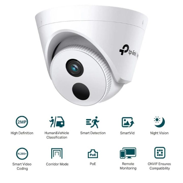 TP-Link VIGI C420I(4MM) Turret Indoor Security Camera 1920 x 1080…