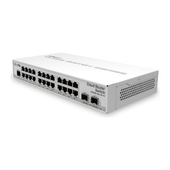 MikroTik CRS326-24G-2S+IN Comutador de rede gerido, 24x Ethernet…