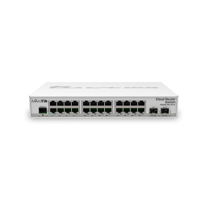 MikroTik CRS326-24G-2S+IN Managed Network Switch, 24x Gigabit…