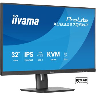iiyama ProLite XUB3297QSNP-B1 PC Monitor 32" 2560 x 1440 Pixels Quad…