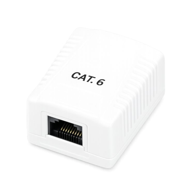 Tomada de superfície Phasak cat 6 UTP caixa 1 porta fêmea RJ45 (PHK…