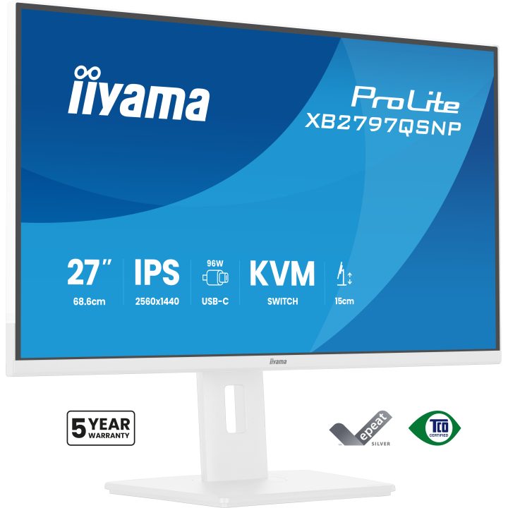 Monitor iiyama ProLite XB2797QSNP-W1 27" QHD 75 Hz IPS