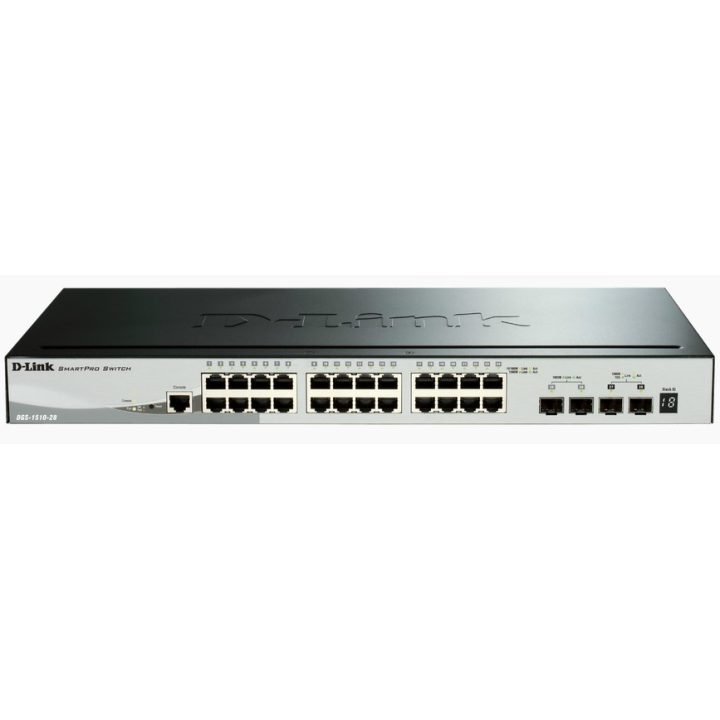 D-Link DGS-1510 Gerido L3 Gigabit Ethernet (10/100/1000) Preto