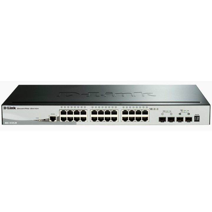 D-Link DGS-1510 Gerido L3 Gigabit Ethernet (10/100/1000) Preto