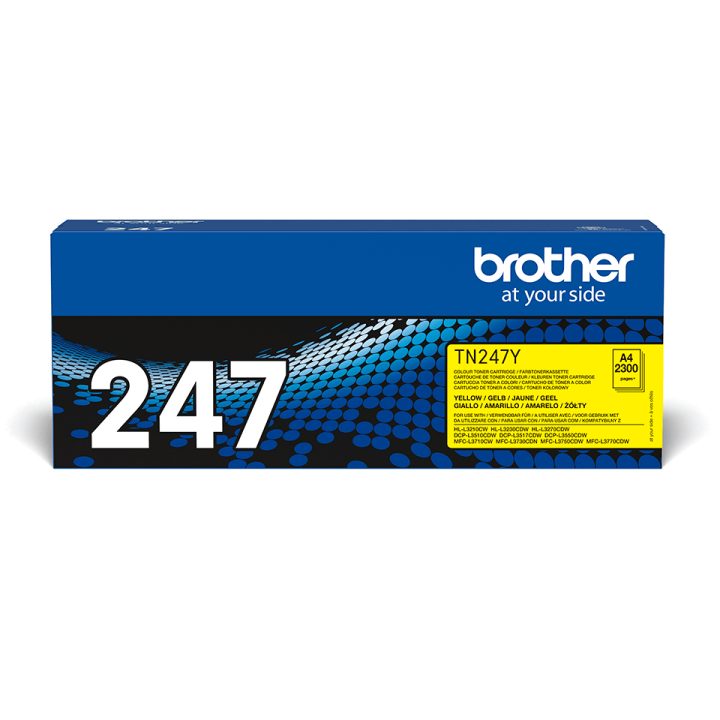 Brother TN-247Y cartucho de toner 1 peça(s) Original Amarelo