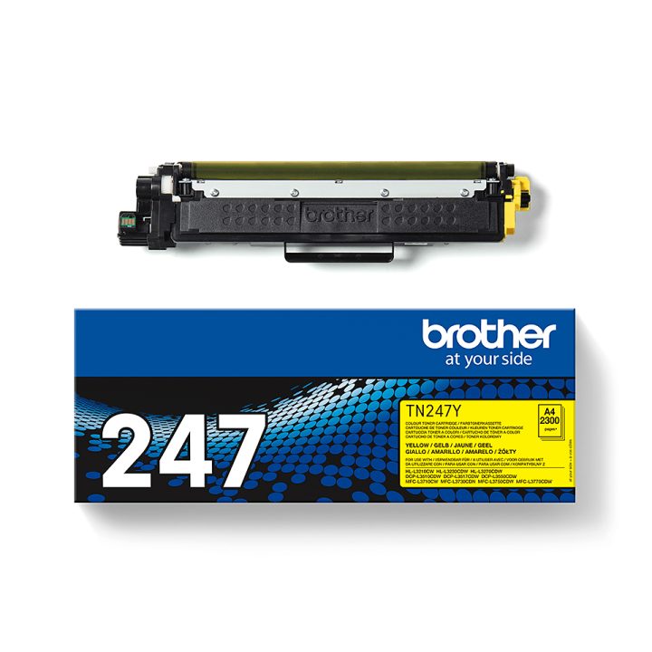 Brother TN-247Y cartucho de toner 1 peça(s) Original Amarelo