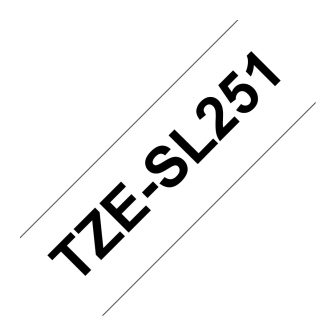 Brother TZESL251 Label Printer Tape Black on White
