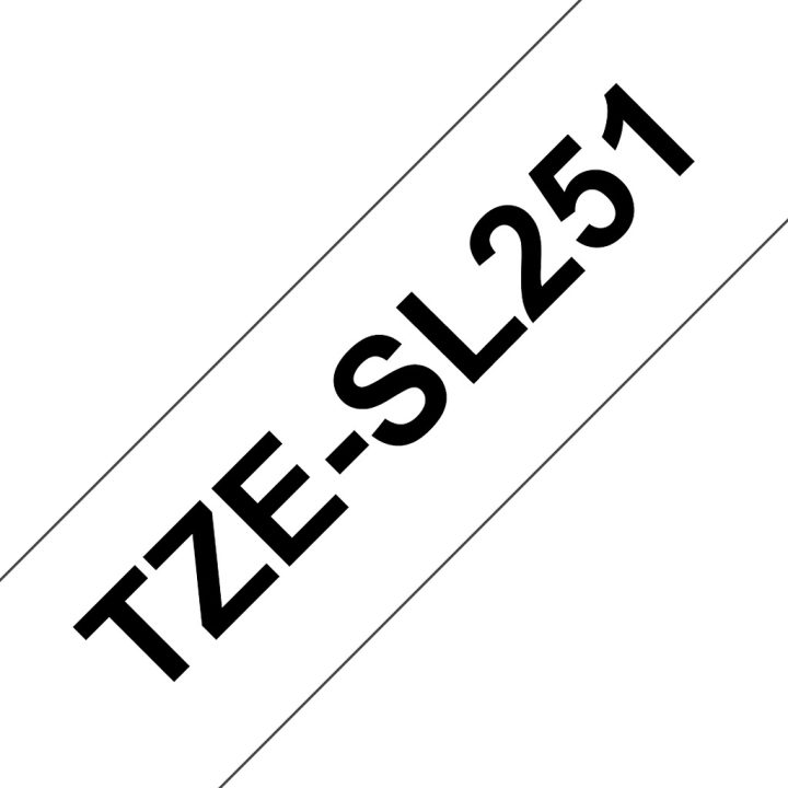 Brother TZESL251 Label Printer Tape Black on White