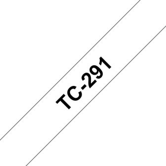 Brother TC-291 Label Printer Tape Black on White