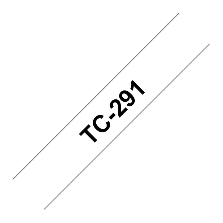 Brother TC-291 Label Printer Tape Black on White